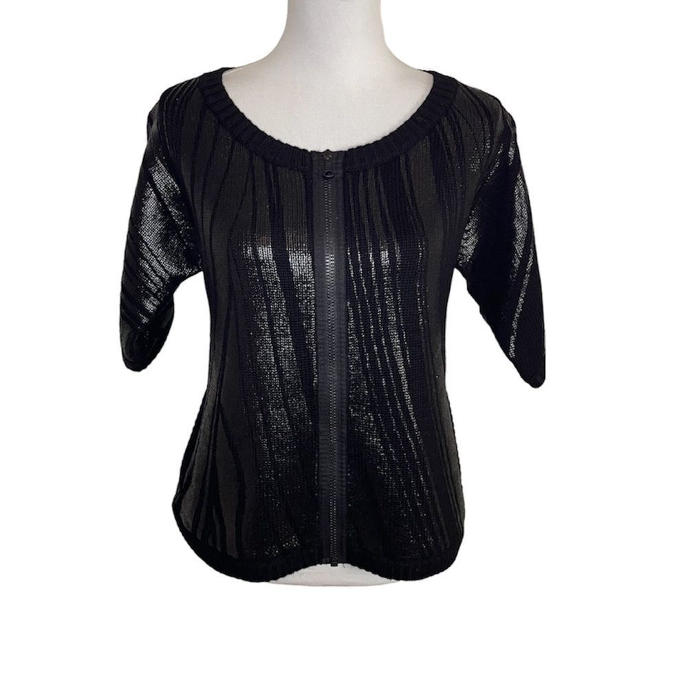 Diane Von Furstenberg Zip Up Sweater size P (Small)